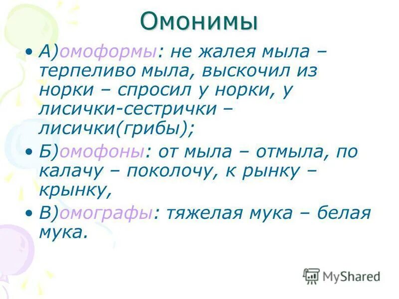 найдите в отрывках лексические омонимы омоформы омофоны