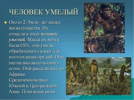 Из чего сделан первый человек