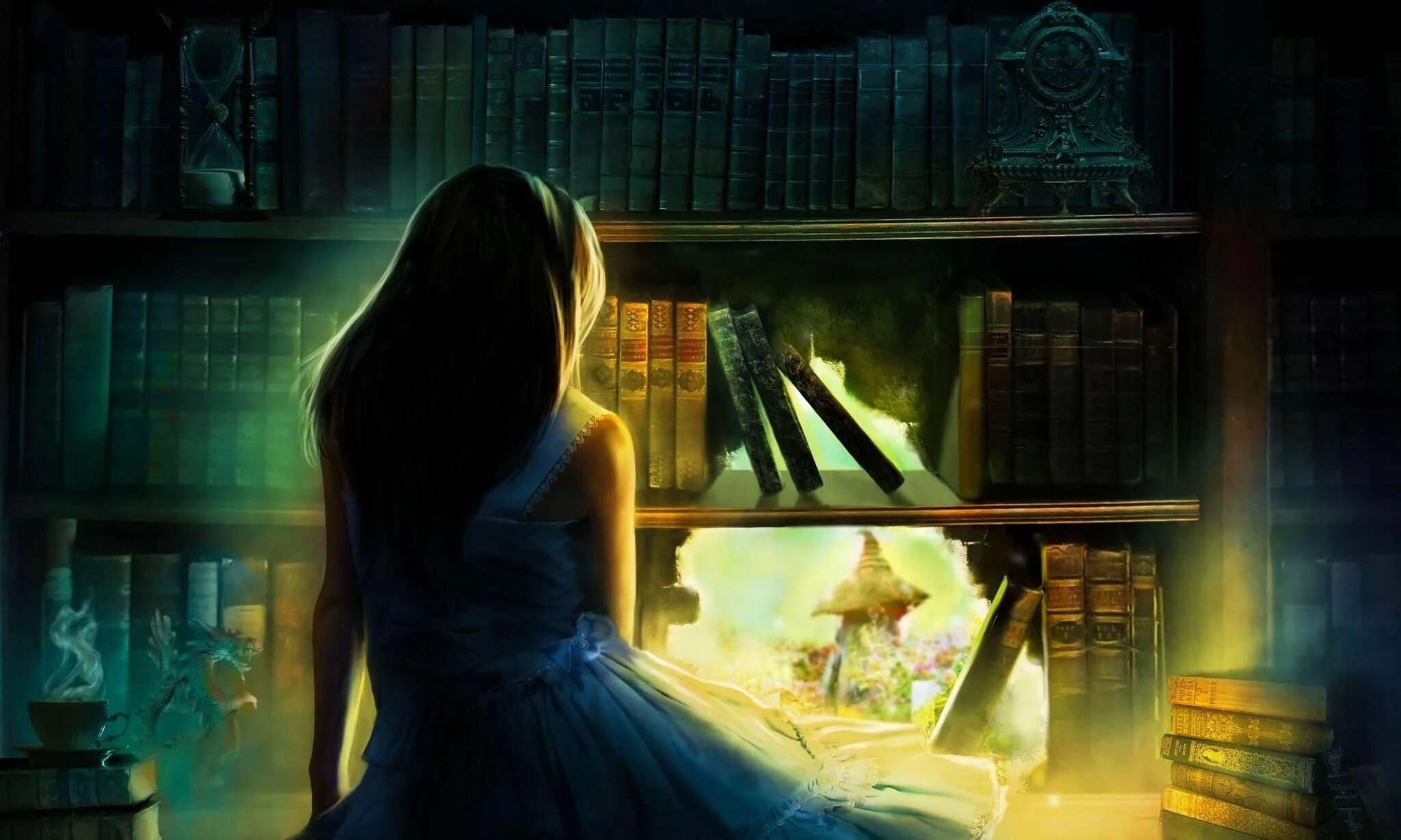 Девушка с книгой. Девушка с книгой арт фэнтези. Библиотека арт. Книги фэнтези.
