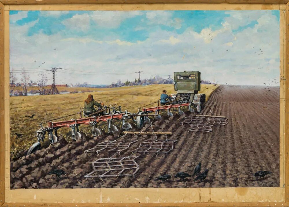 колхоз ссср трактор пахота. вспашка почвы оборотными плугами. пахота целины. мтз 82 с плугом по целине. вспашка огорода трактором мтз 82.