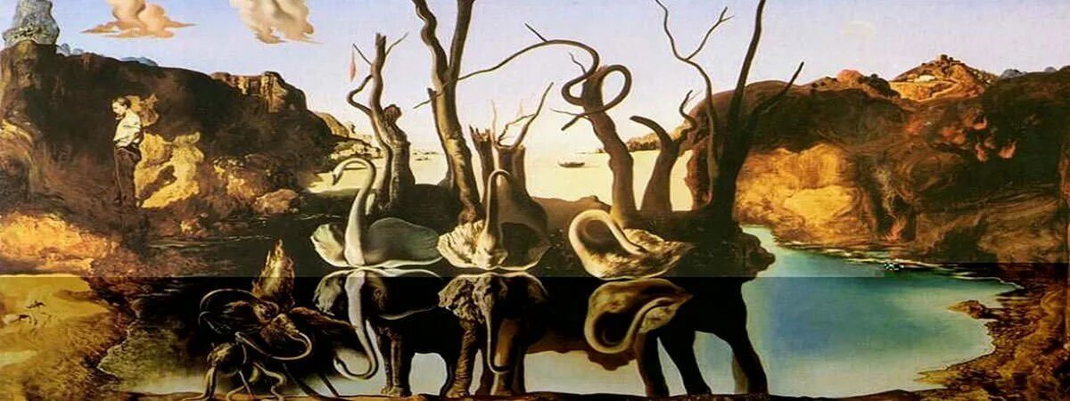 Salvador Dali Swans reflecting Elephants. Сальвадор дали «лебеди, отражающиеся в слонах» (1937). Сальвадор дали картины лебеди. Сальвадор дали лебеди, отражающиеся в слонах.