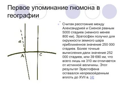 Показания гномона 5 класс по географии таблица