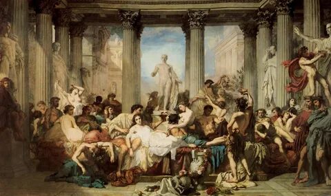 The Romans of the Decadence Thomas Couture, 1847 Musée d'Orsay, Paris....