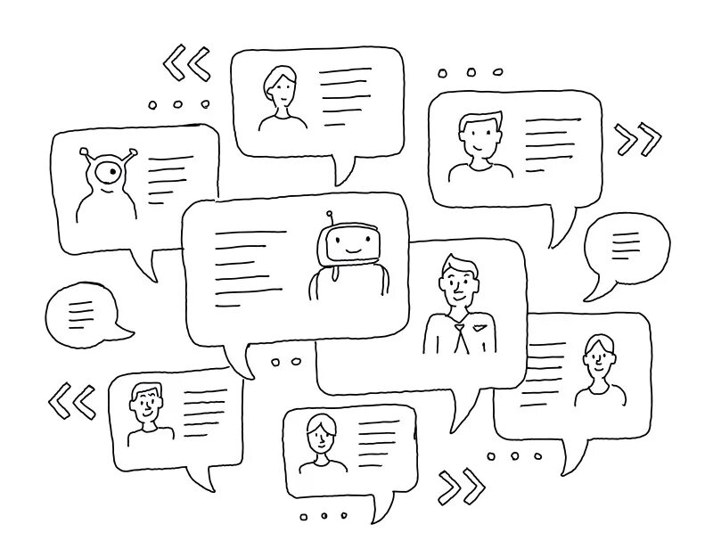 Chat on the internet