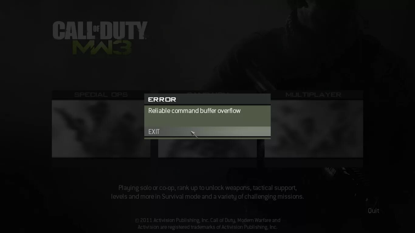 Modern warfare ошибка. Ошибка в cod mw. call of duty modern warfare 2 ошибка. call of duty modern warfare 3 режим выживание. call of duty режим выживания.