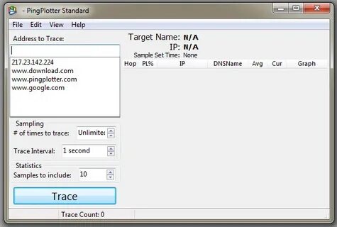 Trace address