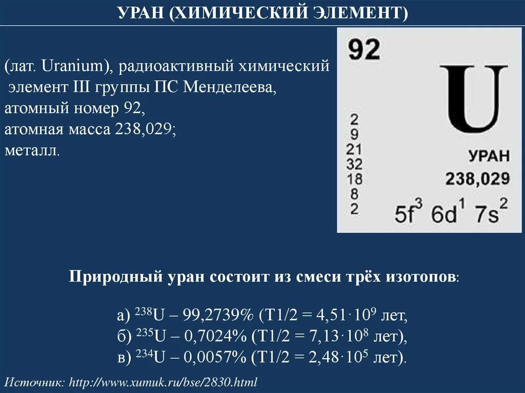 Сколько атомов в уране. Уран 235 таблица Менделеева. Уран 238 в таблице Менделеева. Порядковый номер химического элемента урана в таблице Менделеева. Хим формула урана.