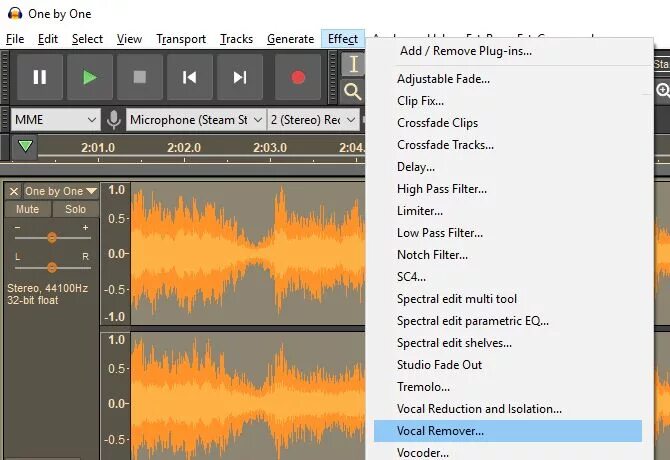 Audacity. Вокал ремувер. Audacity Vocal Remover. Vocal Remover плагин.