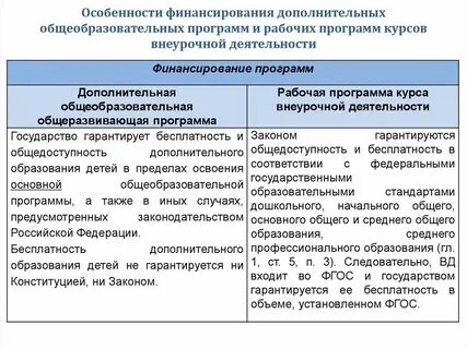 Программа доп образования футбол