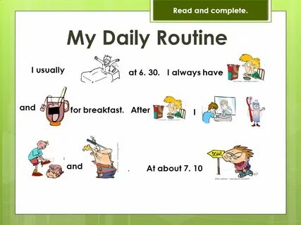 Daily routine огэ