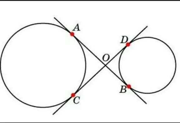 Радикальная ось окружностей. Радикальная ось пересекающихся окружностей. Радикальная ось двух окружностей. Общая касательная к 2 окружностям.