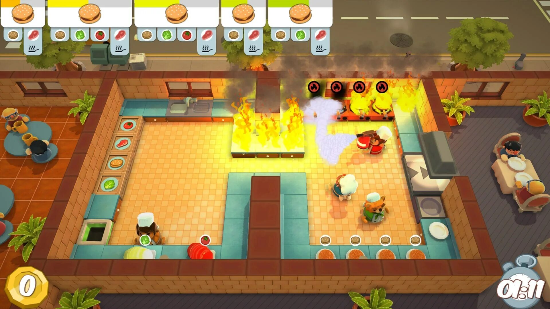 Игры на четверых на телефоне. Overcooked! 1 & 2. Overcoodek 2. Игра overcooked 2. Overcooked! 2 (Ps4).