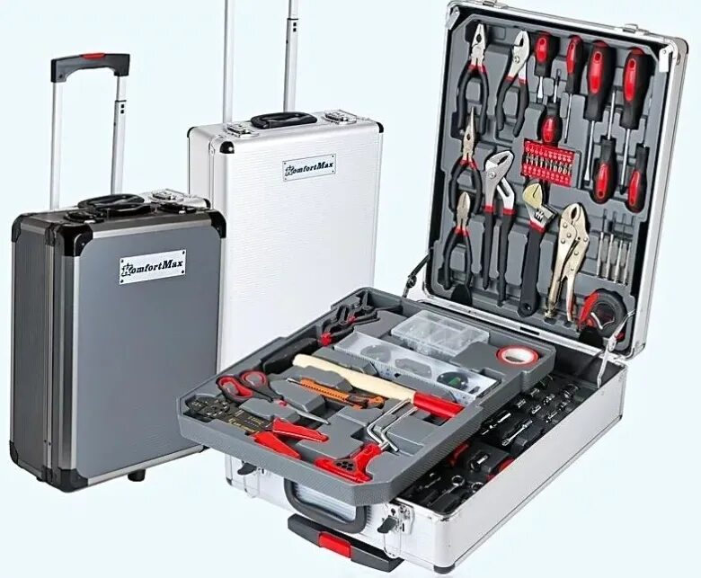 Набор слесарного инструмента в чемодане. Набор инструментов komfortmax kf-1062 основной. Набор инструментов кузьмич в чемодане 187 предметов. Ombra omt108s. Набор инструментов 187 предметов в чемодане.