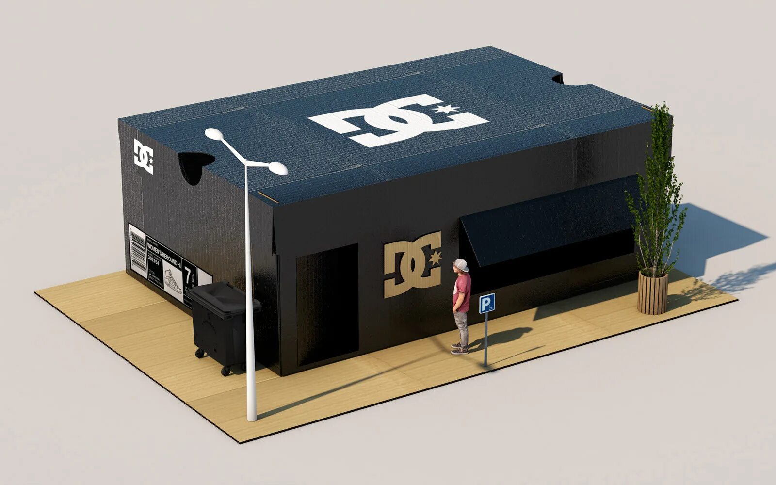 Radical box. Shoe box design. the box. оригинальная коробка dc shoes. box package design.
