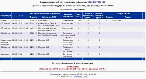 Укажите дату отправления