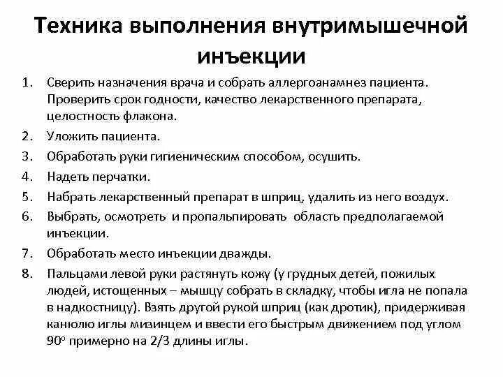 Лист манипуляции. Внутримышечное Введение лекарственных средств алгоритм. Постановка внутримышечной инъекции алгоритм. В/М инъекция алгоритм. Алгоритм выполнения внутримышечной инъекции.