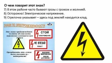 Электрические знаки это