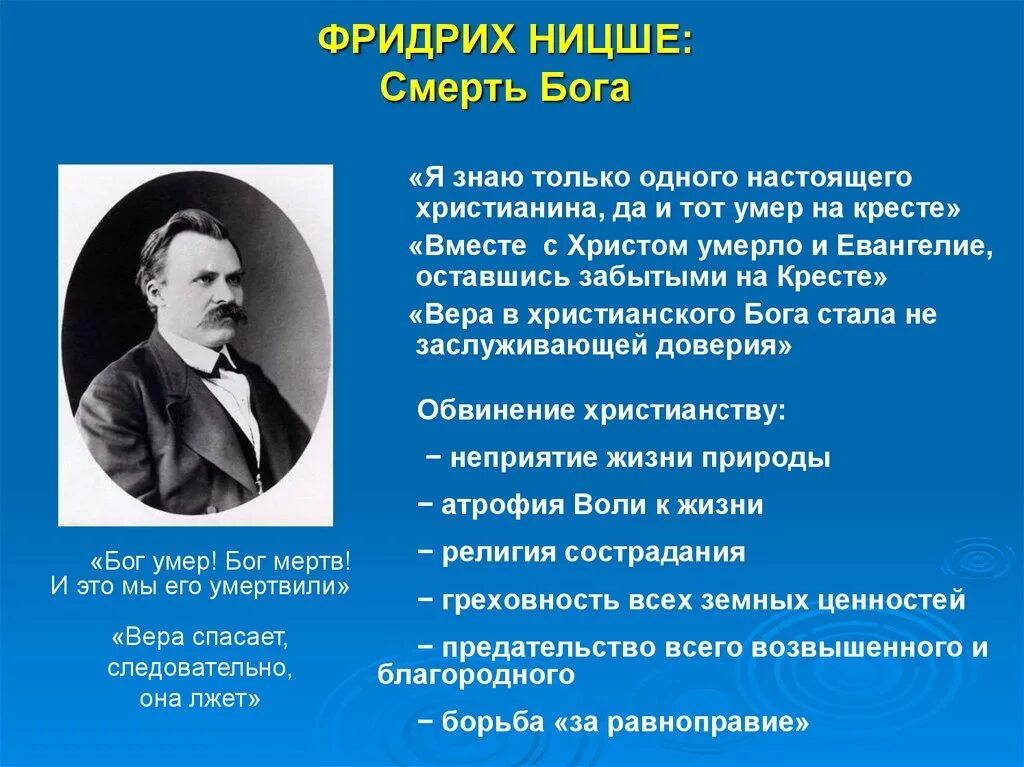 Смерть Бога Ницше. Смерть Бога в философии Ницше. Главная идея ф