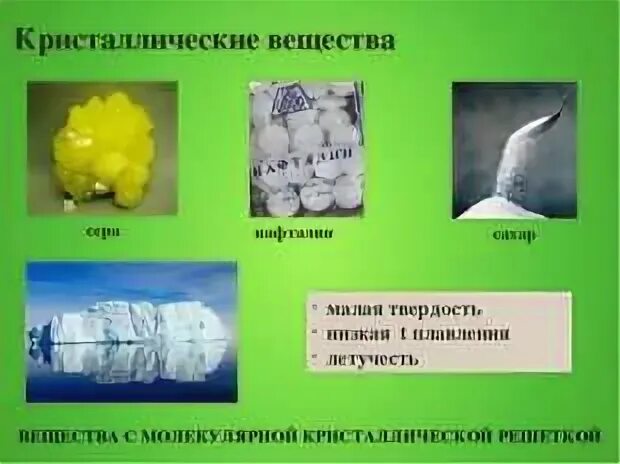 Урок твердые вещества