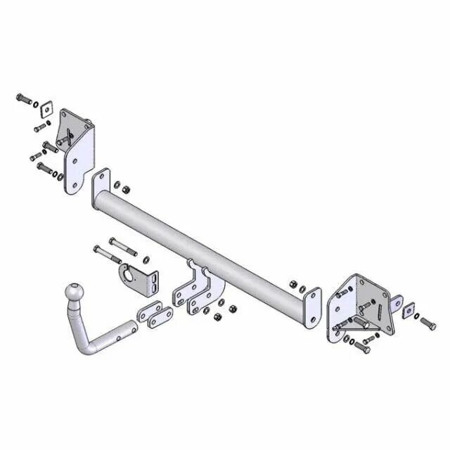 Фаркоп на шкоду а5. S106a leader plus фаркоп. фаркоп на skoda octavia 2 s106-a.