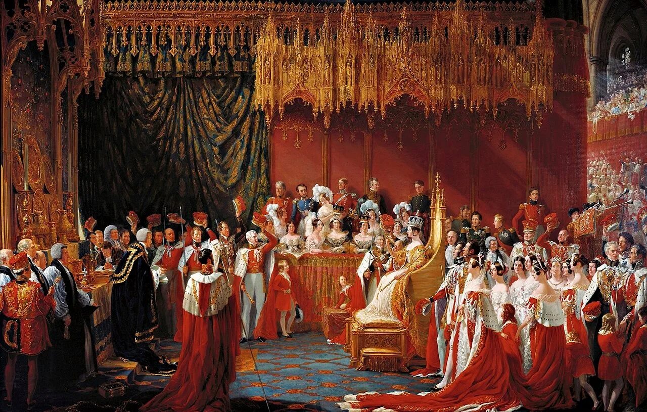 Что такое коронация. Коронация королевы Виктории. 1838. Коронация королевы Виктории картина.