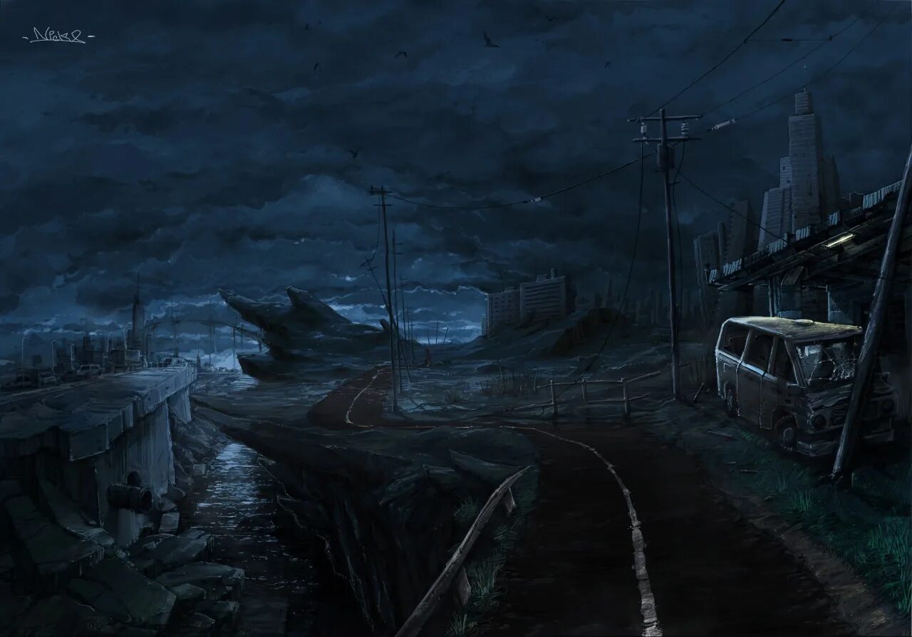 Заброшенный город постапокалипсис. Постапокалипсис sci fi город. Apocalypse night. Постъядерный нью йорк. Разрушенный мир.