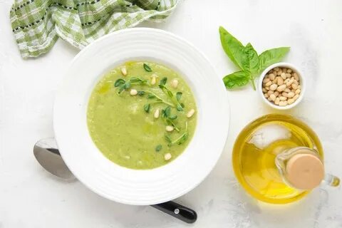 Суп пюре из брокколи и кабачков