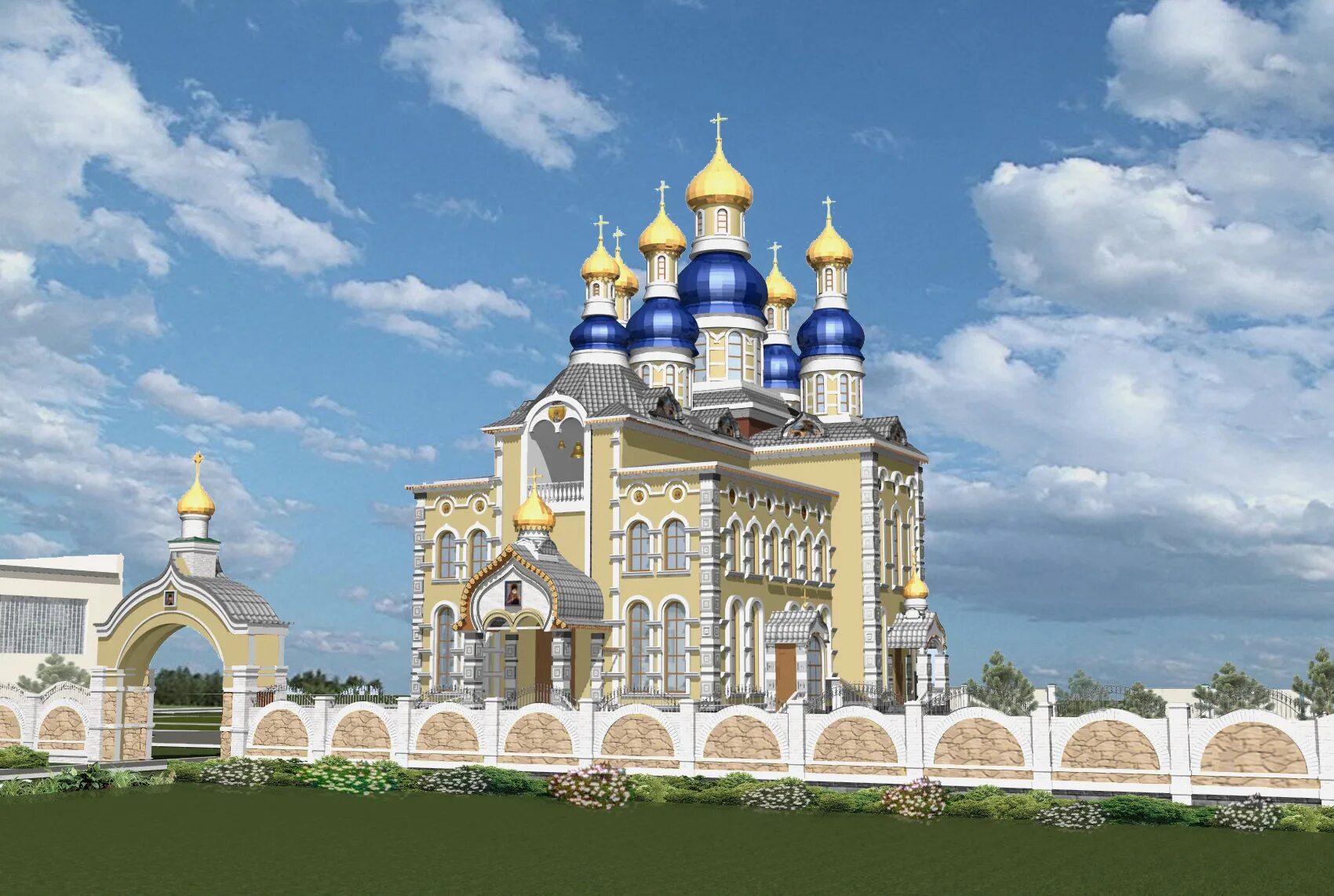 фасад православного храма. сайт храмового комплекса. салехард храмовый комплекс преображения господня. духовное сооружение россии. проекты храмов.