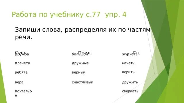 Распределите слова в 2 группы запишите. Распределить части речи по группам. Записать слова по группам. Части речи 2 класс. Группы слов с общим значением.