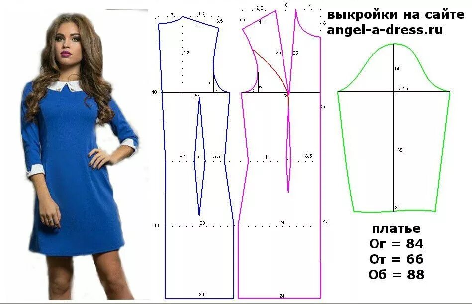 Выкройка платья. Лекало платья. Выкройки модных платьев. Выкройки красивых летних платьев.