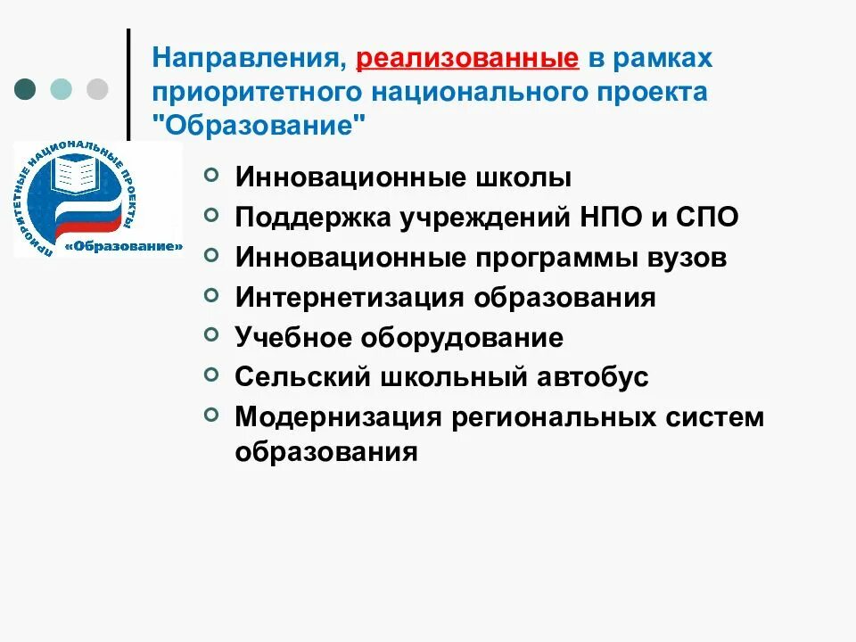 Нацпроект образование модернизация школьных систем образования-. Приоритетный национальный проект образование. Направления национального проекта образование. В рамках национального проекта «образование».