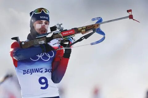 Норвежский биатлонист