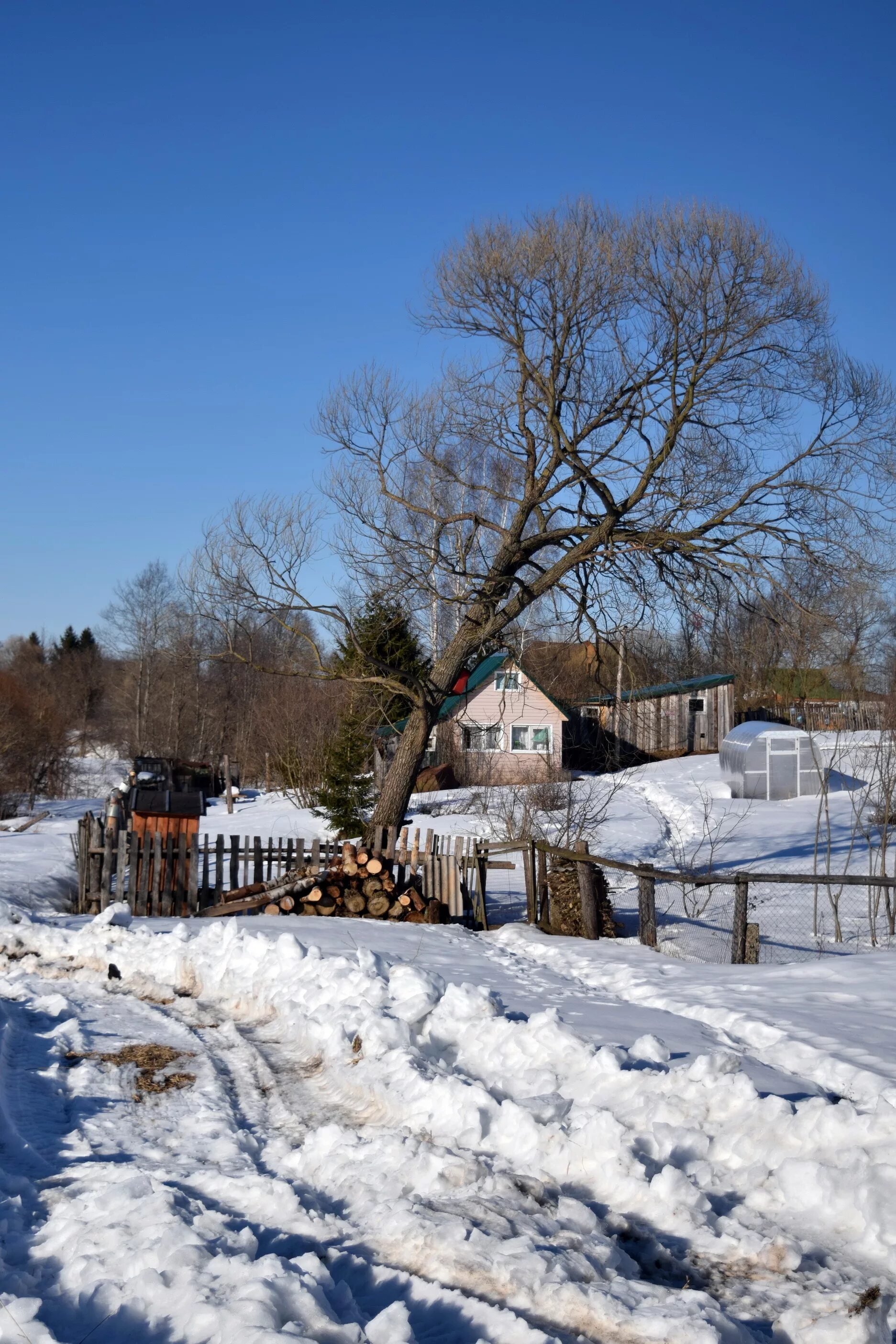 Деревня весной. Март в деревне. Март village