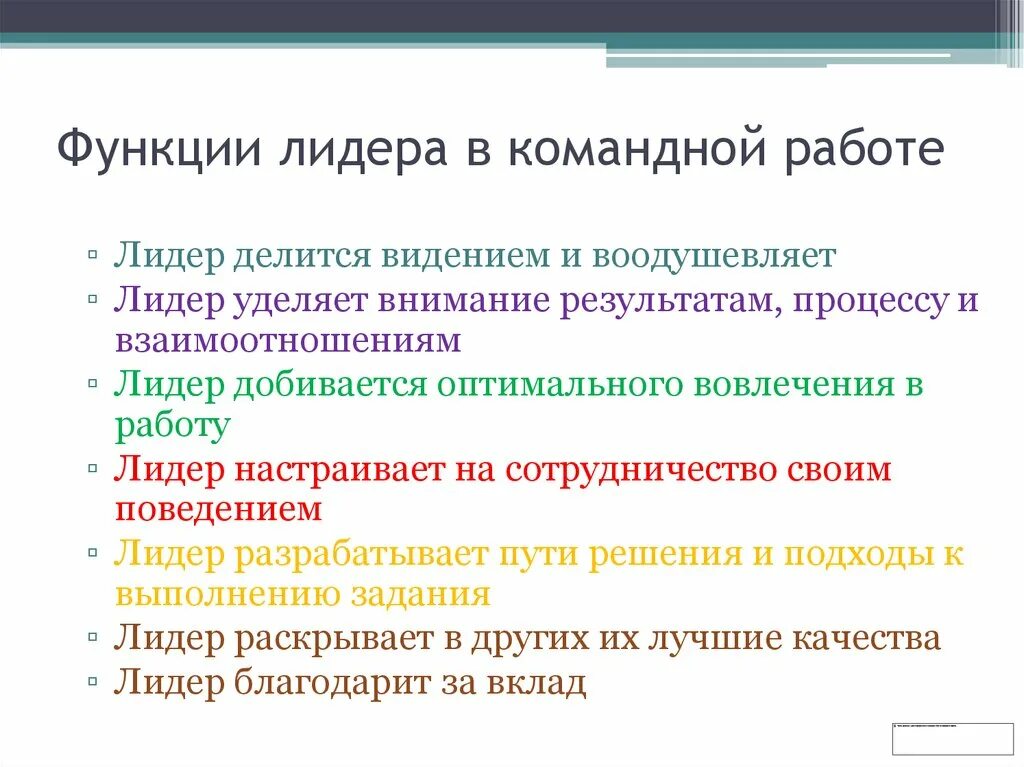 Отличительным признаком лидерства любого. Функции лидера. Функции лидера в команде. Роли в командной работе. Функции лидерства в менеджменте.