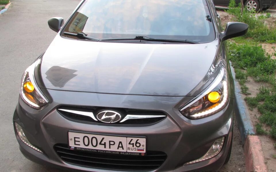 Фары solaris 2011. Hyundai solaris 2011-2013 фара.