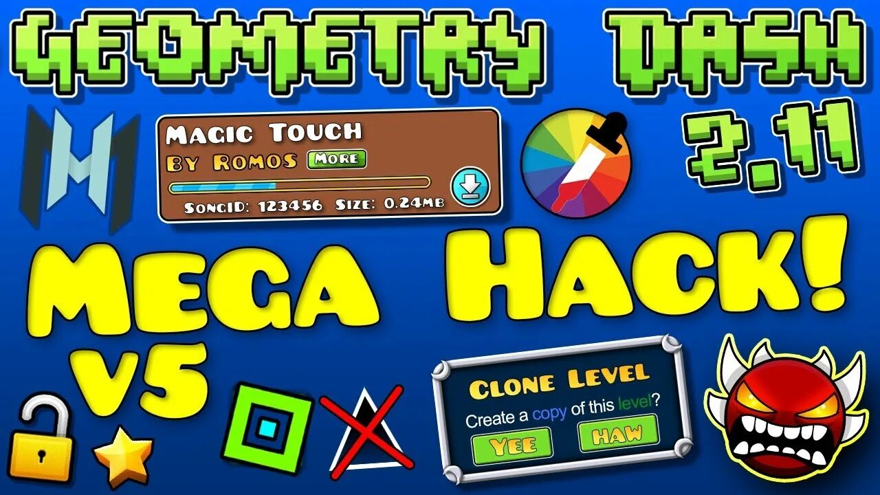 Geometry dash 2.1 читы. Мега хак. геометрия даш. чит на гд. mega hack geometry dash.