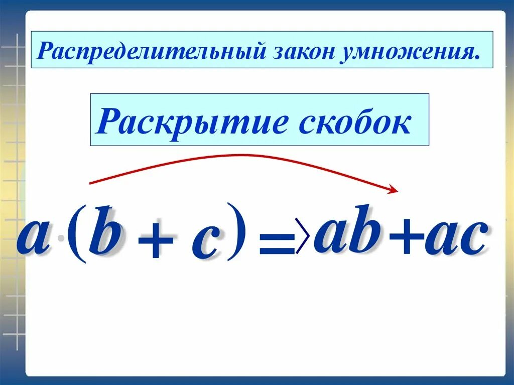 Правило раскрытия скобок 7 класс Алгебра. Правило раскрытия скобок 5 класс. Раскрытие скобок умножение. Раскрытие скобок распределительный закон умножения.