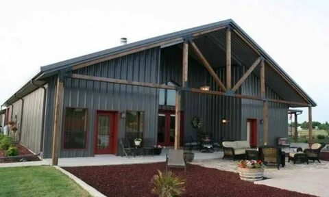 Metal shed interior