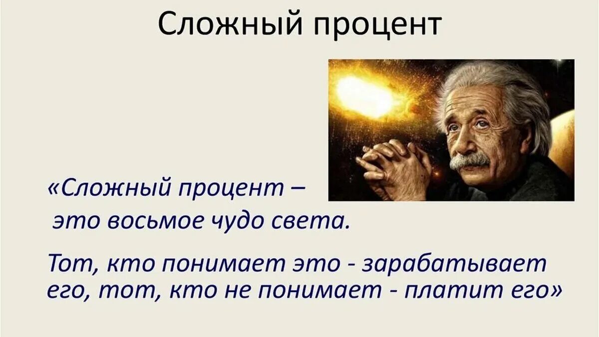 Сложный процент восьмое чудо света. Сложный процент. Сложный процент Эйнштейн. Сложный процент что это