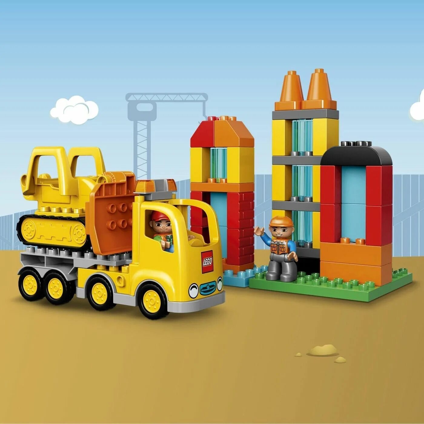 Дупло стройплощадка. Lego duplo 10813. lego duplo 10813 большая стройплощадка. лего 10813. lego duplo стройплощадка.