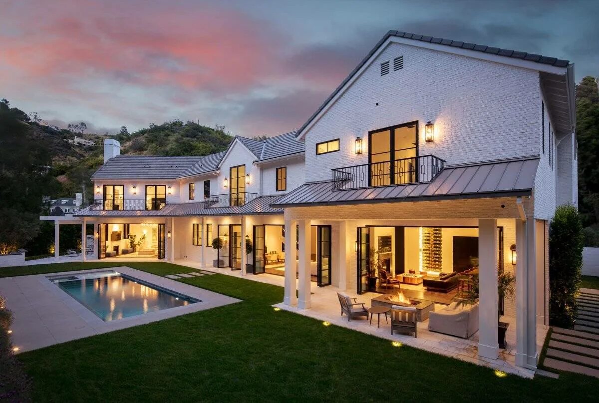 Дома большой стоимости. Красивые коттеджи. Современный особняк джоди купера, австралия. Красивые коттеджи. Красивый дом.