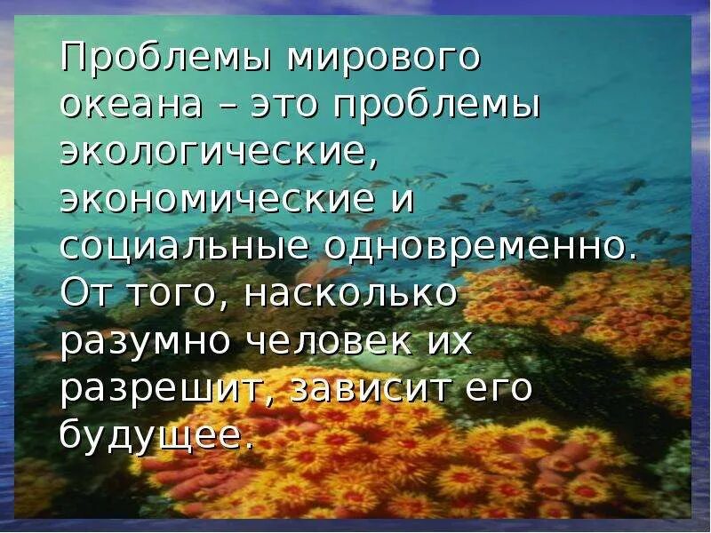 Сочинения по географии на тему Глобальная проблема океана.