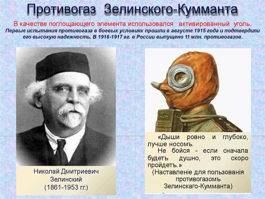 Первый в мире противогаз зелинского год. Противогаз Зелинского 1915 года. Противогаз Зелинского-Кумманта.