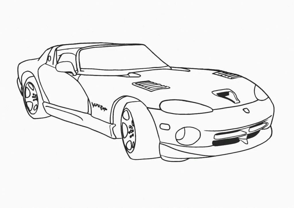 Coloring color tuning. Раскраска Додж Вайпер. Раскраски машины Додж Вайпер. Dodge Viper раскраска. Додж Вайпер гоночная раскраска.