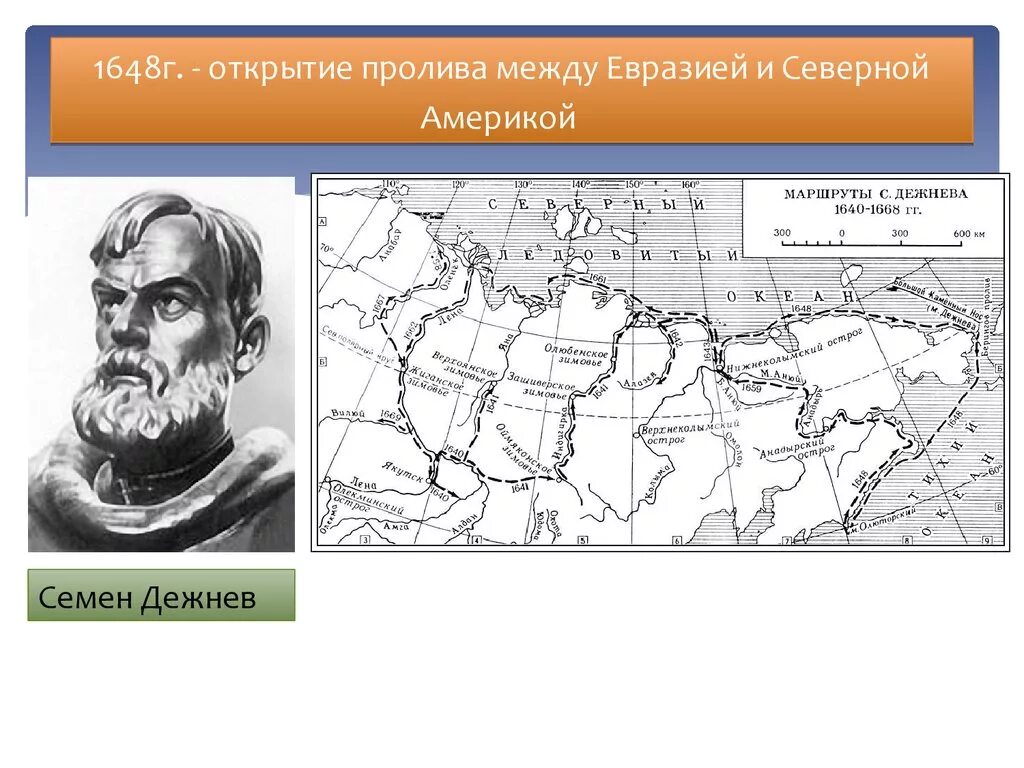 Открытие пролива между евразией и северной америкой