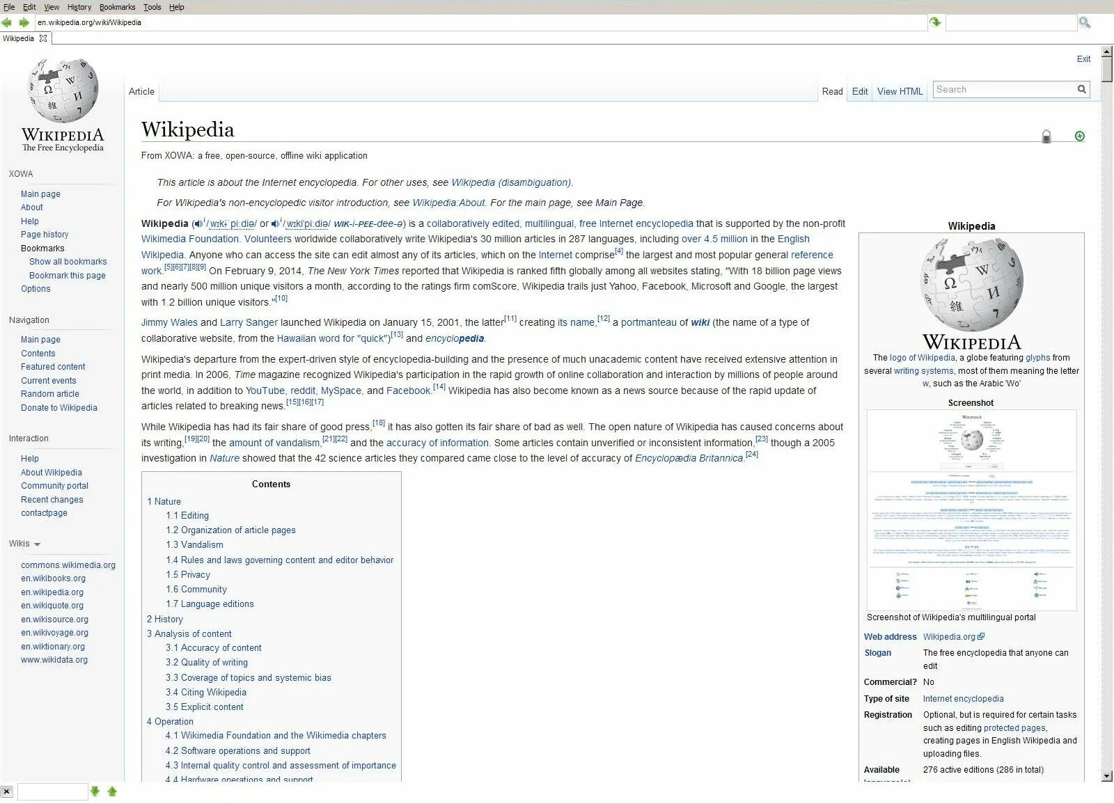 Wiki pages viewpage. Ссылка на Википедию. XOWA. Scientific article. Wikimedia как добавить в раздел.