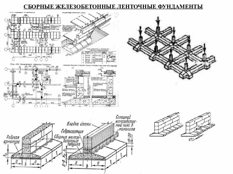 Ленточный сборный жб фундамент. Сборный жб фундамент 1500. План сборного ленточного фундамента чертеж. Сборные жб ленточные фундаменты.