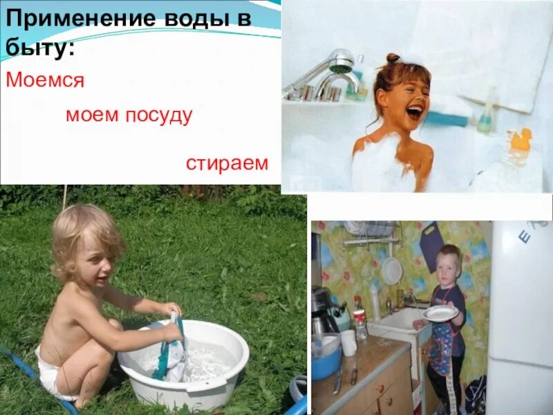 Вода использованная в быту. Использование воды в быту. Вода в быту человека. Вода в быту картинки.