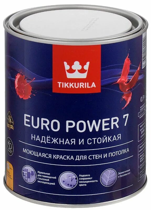 Tikkurila euro power 7 матовая база а 2,7 л. Euro power 7 краска. Тиккурила евро пауэр 7. Водоэмульсионная краска tikkurila. Tikkurila euro power 7 моющаяся матовая.