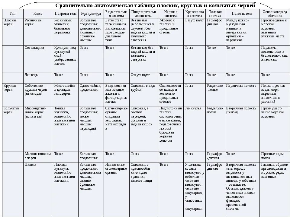 Сравнение строения червей. Плоские круглые и кольчатые черви таблица. Таблица плоские черви круглые черви кольчатые черви 7 класс. Таблица плоские круглые кольчатые черви 7 класс. Таблица плоских круглых и кольчатых червей.